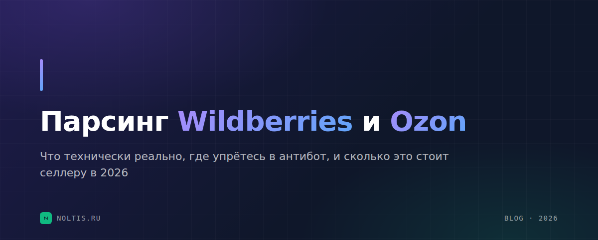 Обложка статьи: парсинг Wildberries и Ozon, графики цен